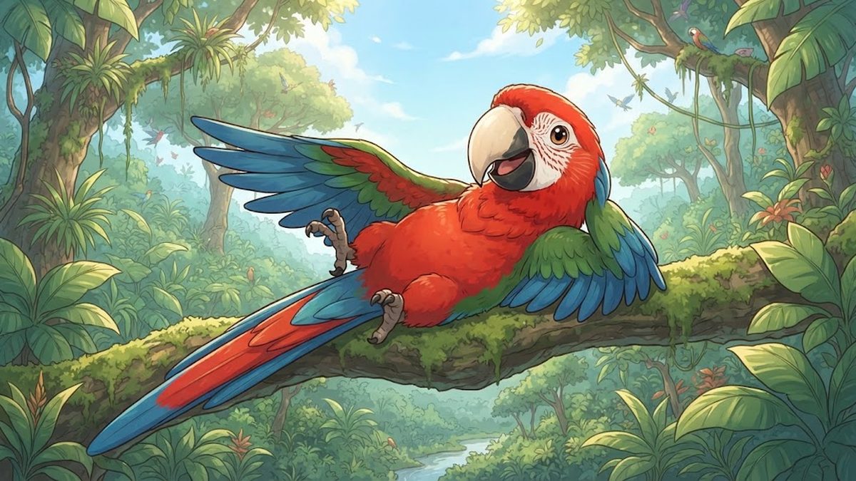 Red-and-green macaw