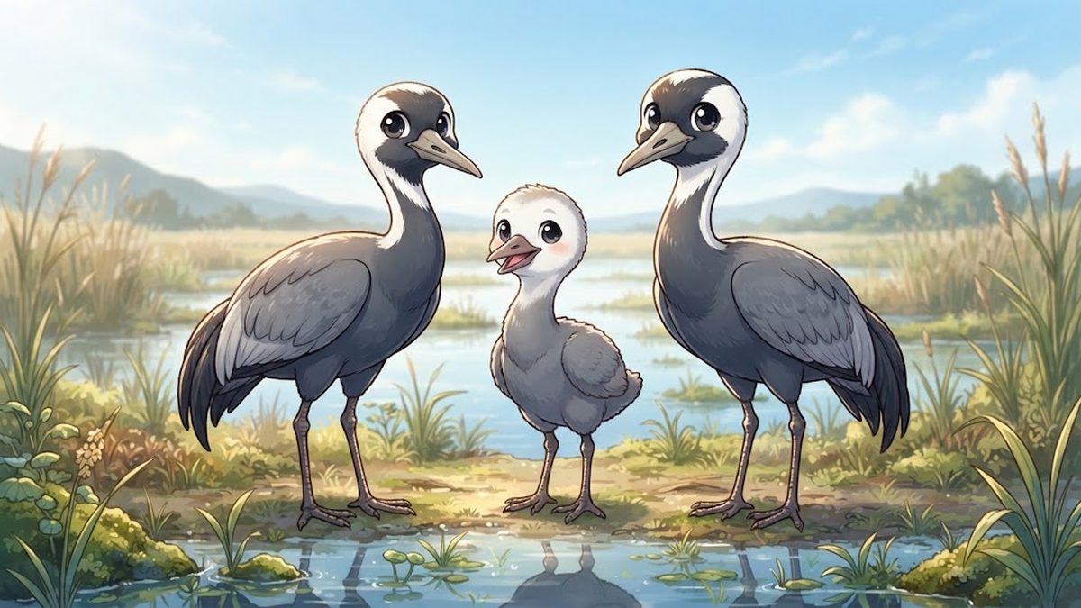 Hooded crane