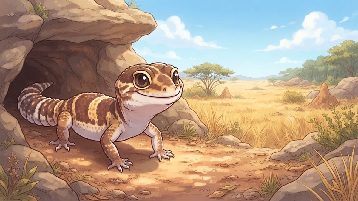 African fat-tailed gecko