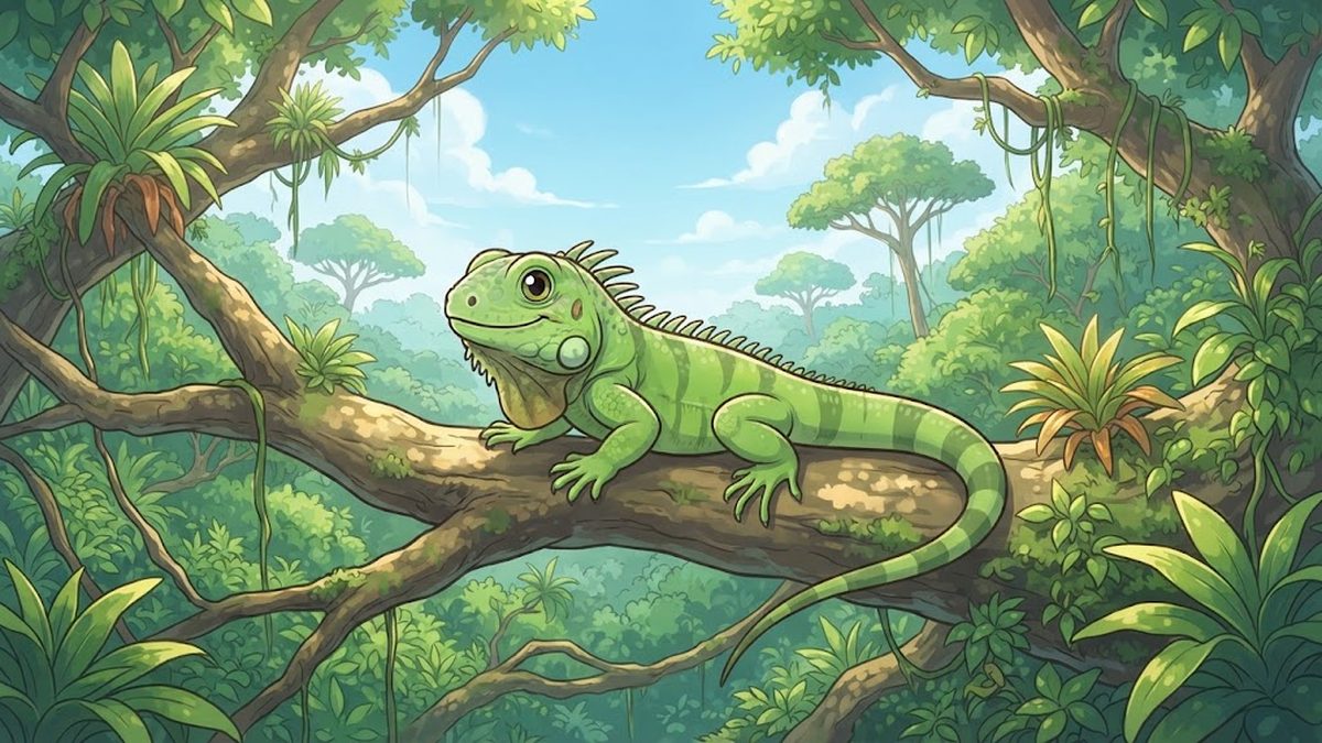 Common green iguana