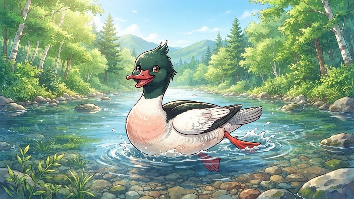 カワアイサ
