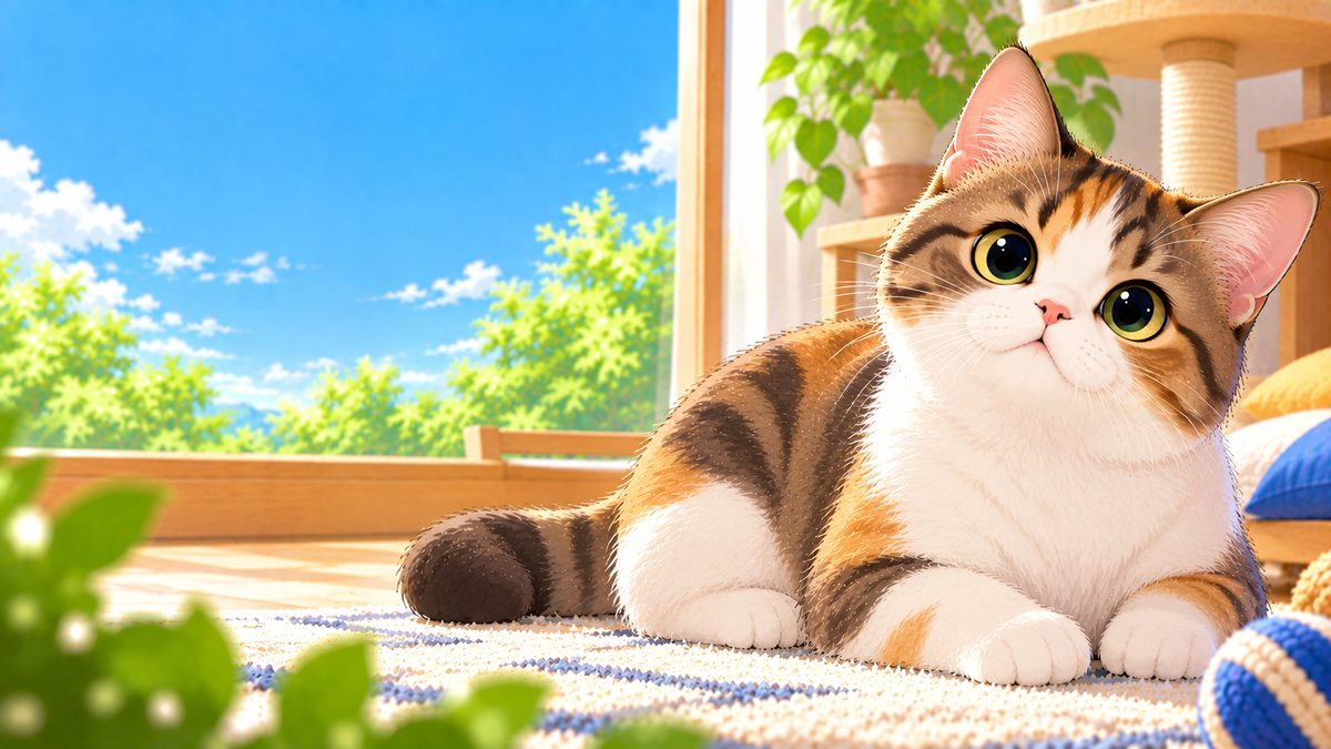 Mixed-breed cat