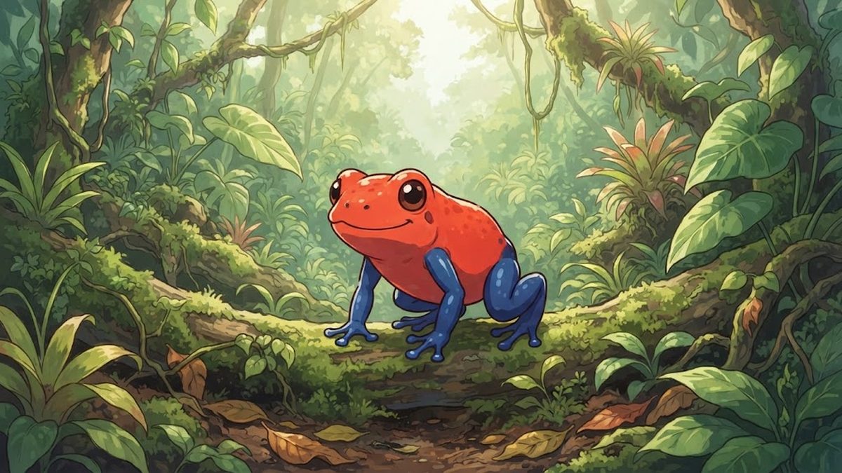 Strawberry poison frog