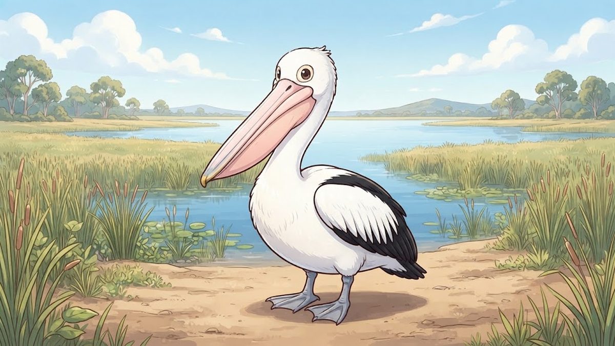 コシグロペリカン