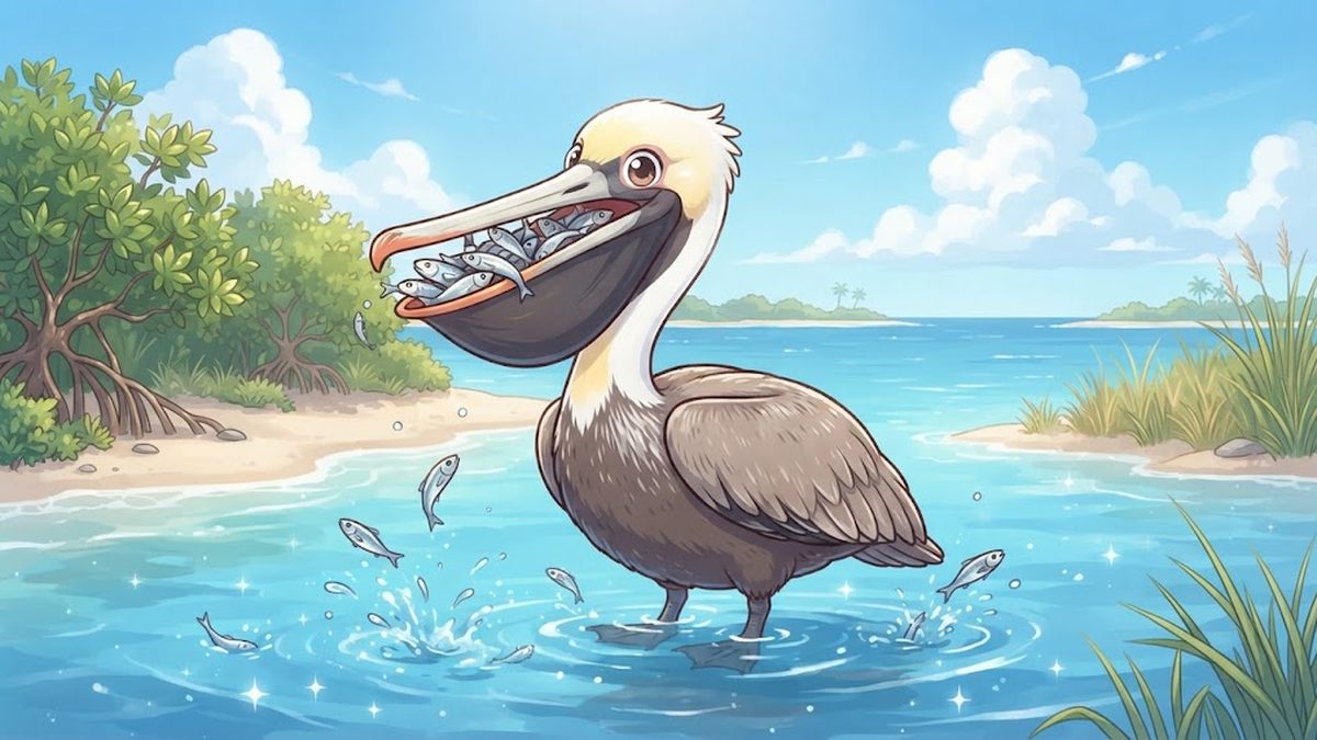 カッショクペリカン
