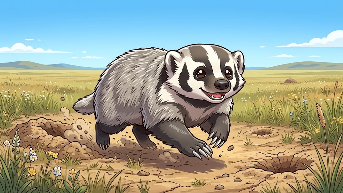 American badger